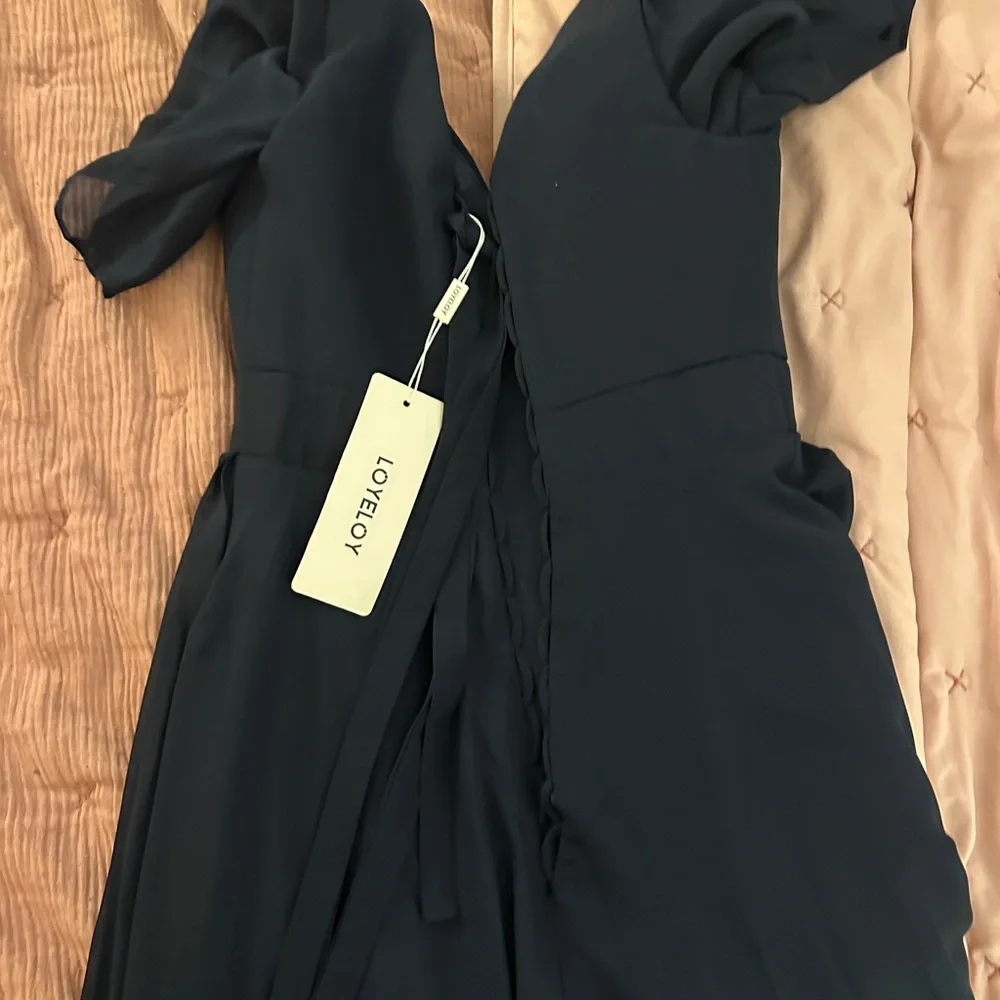 Maid of honor dress, mother of the bride, formal event dress in Navy blue - Picture 4 of 8